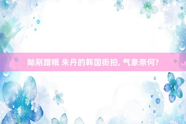 呦剐蹭哦 朱丹的韩国街拍， 气象奈何?